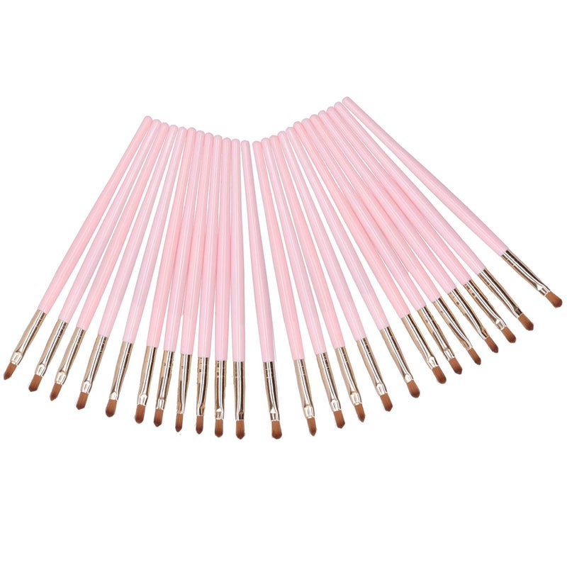 24PCS Portable Lip Brushes, Lipstick Applicator Makeup Brush with Long Handle, Soft Fiber for Precise Lip Gloss Application, Lightweight Cosmetic Tool for Travel and Daily Use - Image 4
