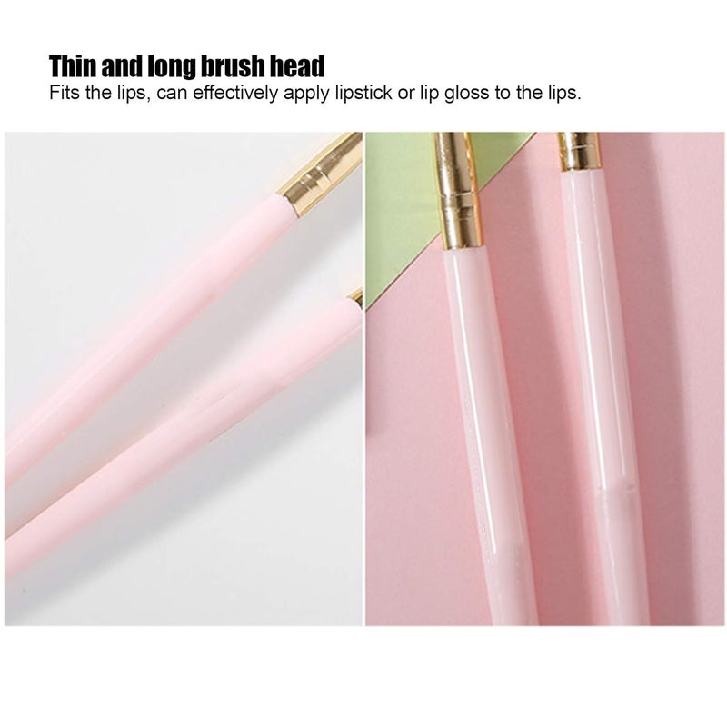 24PCS Portable Lip Brushes, Lipstick Applicator Makeup Brush with Long Handle, Soft Fiber for Precise Lip Gloss Application, Lightweight Cosmetic Tool for Travel and Daily Use - Image 2