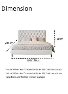 Wooden Twist Wooden Twist Obvious Button Tufted Modernize Velvet Upholstery Bed for Luxury Bedroom (King Size)  - Image 3