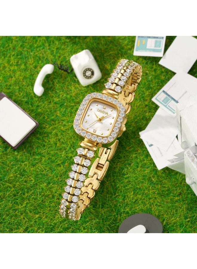 Davena Small Gold Spike Watch For Women, Small Silver Spike Luxury Niche Wrisch, Birthday Gift For Girlfriend - Image 3