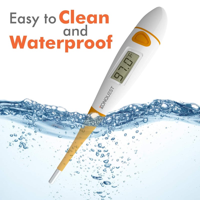 KONQUEST KDT-1201 Best Digital Medical Thermometer, Highly Accurate and Fast, Easy to Use, 10 Second Reading. Detect Fever Quickly - Oral Armpit and Rectal Thermometer for Babies Children and Adults - Image 5