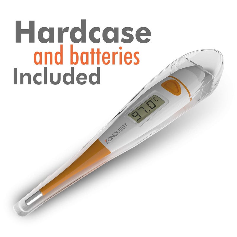 KONQUEST KDT-1201 Best Digital Medical Thermometer, Highly Accurate and Fast, Easy to Use, 10 Second Reading. Detect Fever Quickly - Oral Armpit and Rectal Thermometer for Babies Children and Adults - Image 3