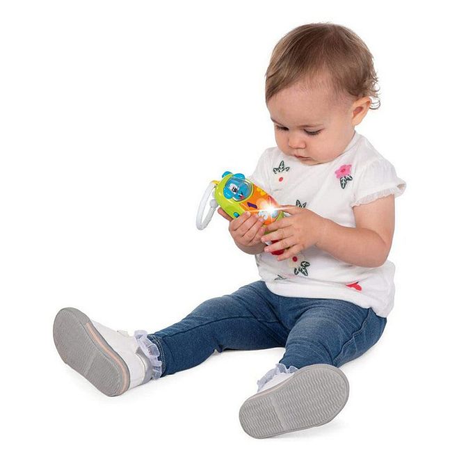 Chicco Puppy Phone Plastic Rattle for Babies 3-18 Months, Multi-Color with Lights and Sounds, Teething & Motor Skills Development - Image 3