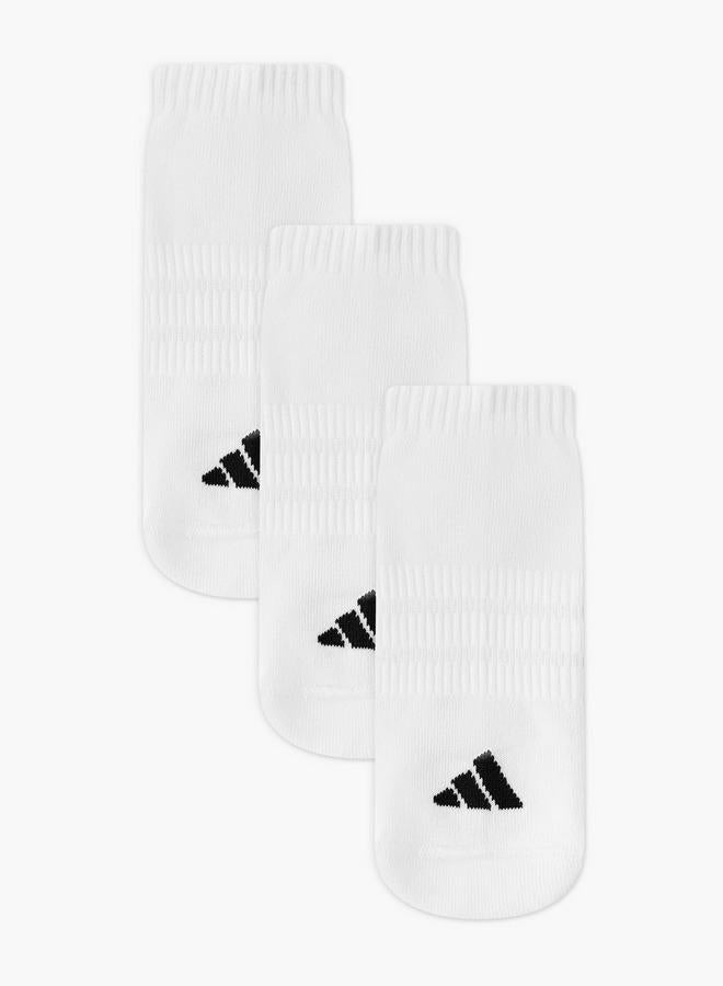 Adidas Men Logo Print Ankle Length Socks - Set Of 3 - Image 1