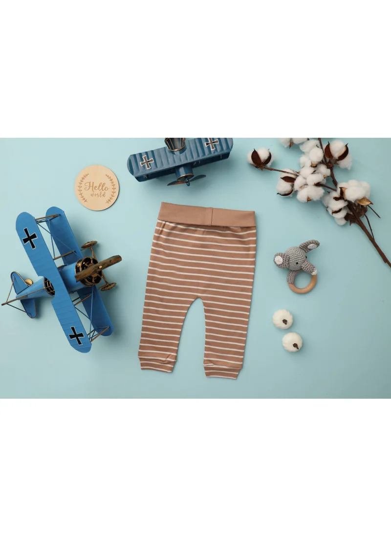 Sheer Hugs Sheer Hugs Casual Stripe Full Pant for Boys, Nude