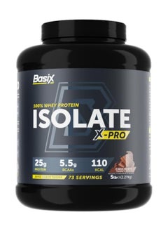 Basix Basix 100% Whey Protein Isolate X-Pro 2.27kg Chocolate Flavor 76 Serving  - Image 1