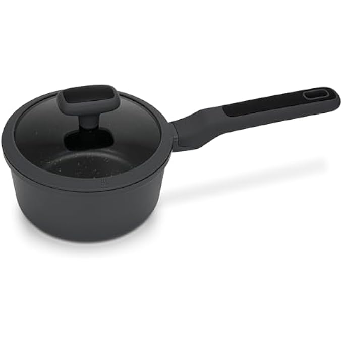 فيسمان قدر طهي بغطاء زجاجي سعة 14 لترًا، مصنوع من الألومنيوم المصبوب، مطلي بطلاء غير لاصق، مقاس 16×85 سم، مصنوع من التيتانيوم الاحترافي، مطلي بطبقة Greblon C3 من ألمانيا، متوافق مع تقنية الحث، مقبض من الباكليت - Image 1