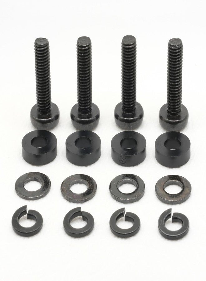 ReplacementScrews M8 Wall Mount Screws Compatible with Samsung 20.6-21.6mm Installations (1.25mm Pitch) Complete kit with Screws, Washers and Spacers - Black Plated. - Image 5
