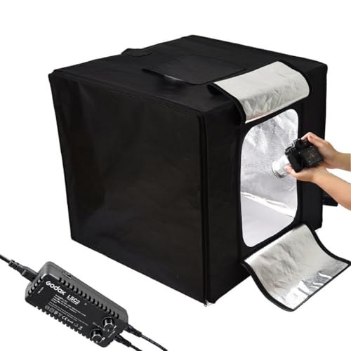 Godox LSD40 Mini Photography Studio Lighting Tent, 5800K Double LED Light Boards Studio Box for Photography Shooting (16 x 16 x16 inch) - Image 1