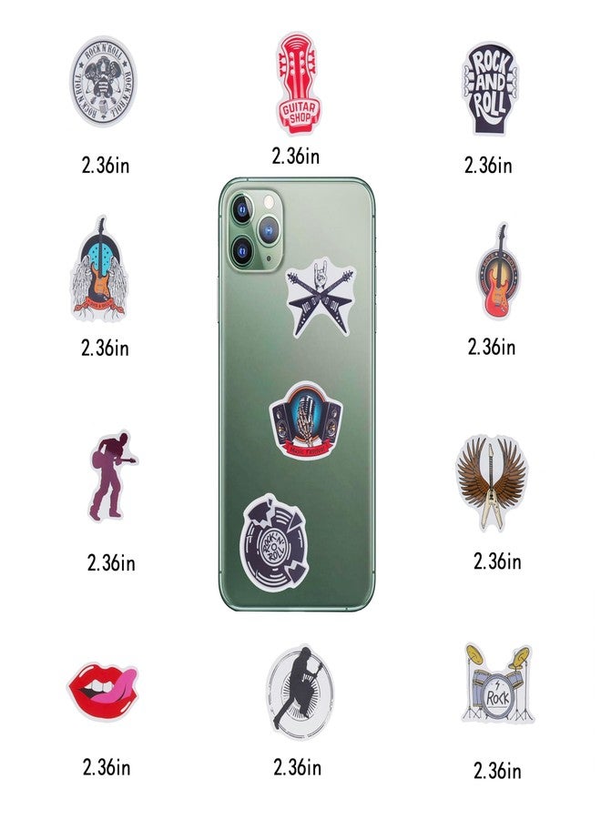 Cleverplay 100 Pack Rock and Roll Stickers, Rock Star Party Favors, Birthday Decorations - Image 5