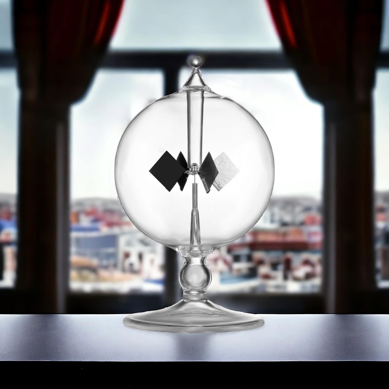 DORAMI DORAMI Clear Solar Power Crookes Radiometer Sun Light Energy Spinning Vanes  - Image 5