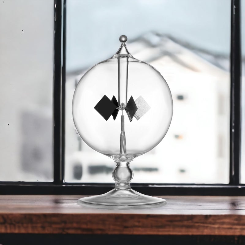 DORAMI DORAMI Clear Solar Power Crookes Radiometer Sun Light Energy Spinning Vanes  - Image 3
