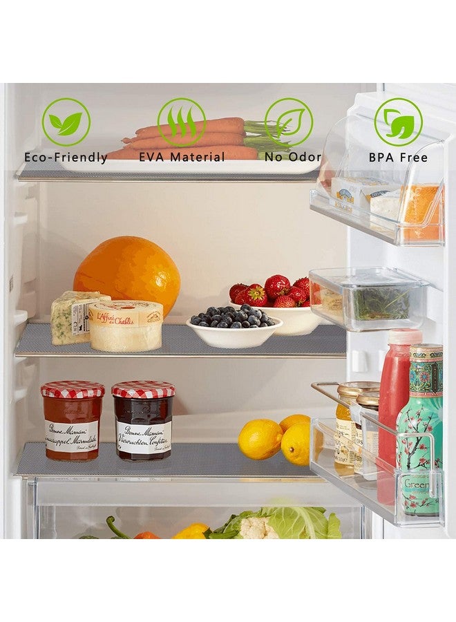 ElastPro إيلاست برو (50 سم × 10 م) حصيرة/ورقة فضية من EVA قابلة للغسل ومضادة للانزلاق للاستخدام في الثلاجة، بطانة الرف، الطاولة، درج المطبخ (نقش ماسي، رمادي معدني) - Image 3