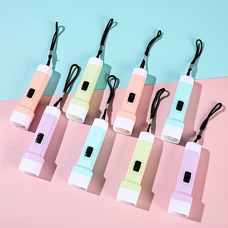 REOCLE 8PCS Mini Flashlight Set Portable Pocket Sized LED Lights with Decorative Design for Home Outdoor Emergency and Gift Giving for Men Women - Image 2