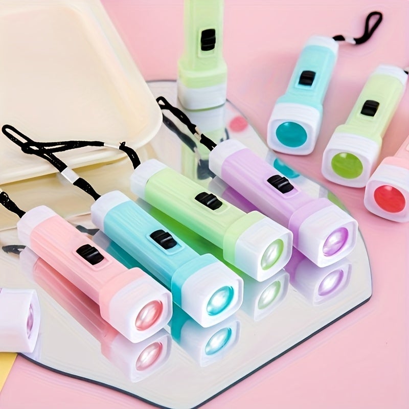 REOCLE 8PCS Mini Flashlight Set Portable Pocket Sized LED Lights with Decorative Design for Home Outdoor Emergency and Gift Giving for Men Women - Image 4