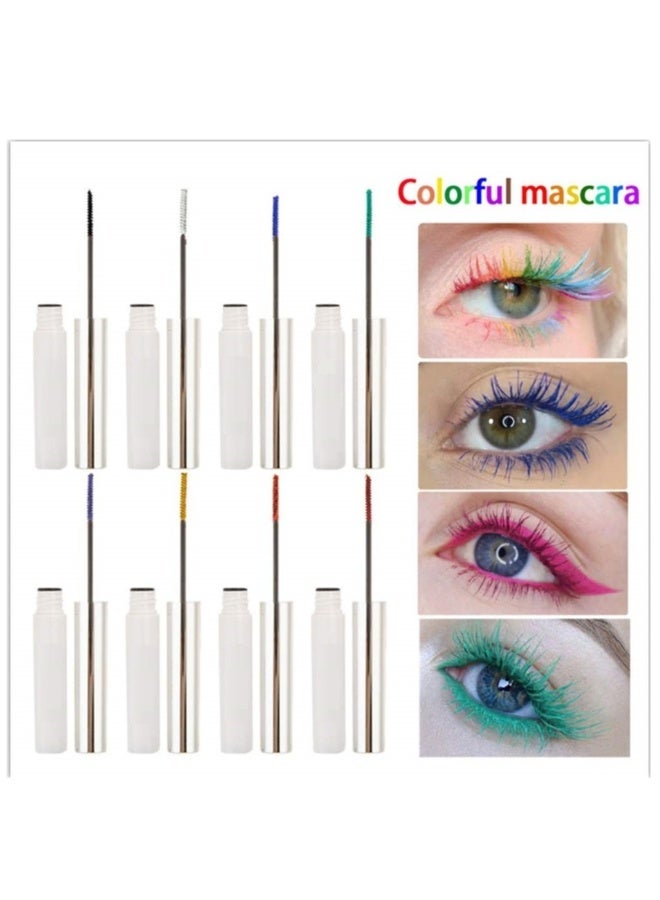 Colorful Waterproof Mascara for Eyelashes Set, Mascara for eyelashes Long lasting Fiber Lash Mascara for Women Eye Makeup - Image 2