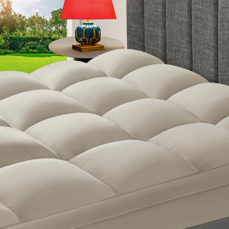 CHOKIT Queen Mattress Topper Extra Thick Pillow Top Mattress Pad for Back Pain Relief Cooling Bed Topper Mattress Cover with 821 Inch Deep Pocket