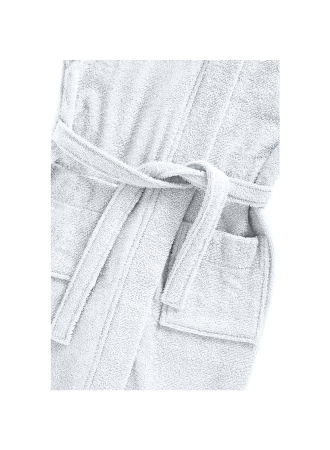 BYFT Daffodil (White) Premium 6 Year Kids Bathrobe(Set of 1) Terry Cotton, Highly Absorbent and Quick dry, Hotel and Spa Quality Bathrobe-400 Gsm  - Image 2