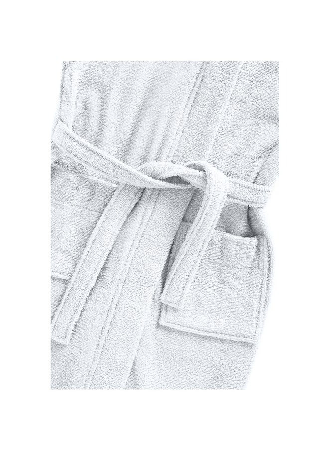 BYFT - Daffodil (White) Premium 6 Year Kids Bathrobe(Set of 1) Terry Cotton, Highly Absorbent and Quick dry, Hotel and Spa Quality Bathrobe-400 Gsm - Image 1