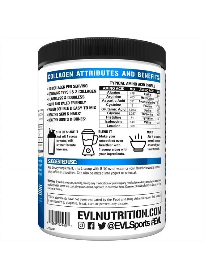 Evlution مسحوق ببتيدات الكولاجين الغذائية، كولاجين مهدرج ممتاز لدعم صحة البشرة والشعر والعظام والمفاصل والأظافر والمزيد (30 حصة) - Image 4