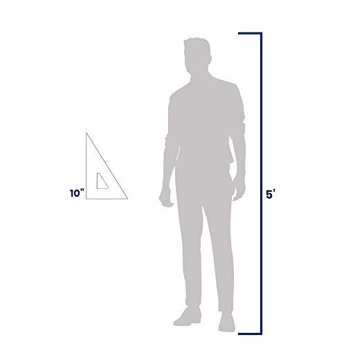 Pacific Arc Drafting Triangle, 10-inch, 30/60/90 Degrees, Clear Acrylic - Image 3