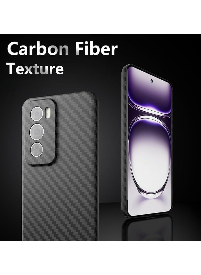 عام حافظة متوافقة مع ممن لهم رينو 12 برو ، ألياف الكربون الملمس الصلب الكمبيوتر قذيفة ضئيلة رقيقة مكافحة بصمة تبديد الحرارة الغطاء الواقي لمن لهم رينو 12 برو - Image 2