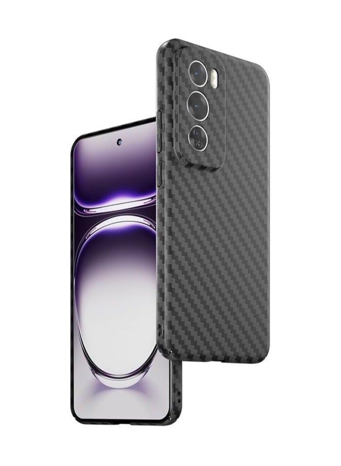 عام حافظة متوافقة مع ممن لهم رينو 12 برو ، ألياف الكربون الملمس الصلب الكمبيوتر قذيفة ضئيلة رقيقة مكافحة بصمة تبديد الحرارة الغطاء الواقي لمن لهم رينو 12 برو - Image 1