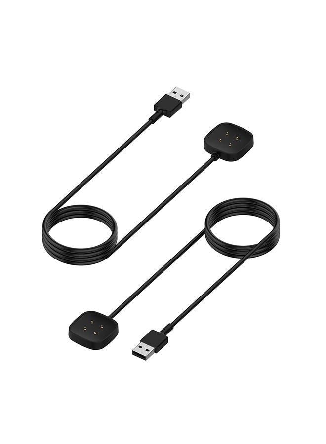 HuHa Charger Compatible For Fitbit Versa4 Watch Magnetic Charging Cable Length: 30cm - Image 2