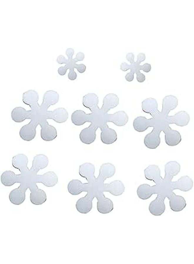 8 Pack Snowflake Non Slip Bathtub Stickers for Bathroom Safety Easy to Apply - Image 1