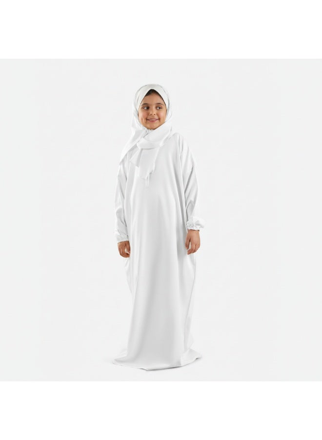 Reetal Girls Prayer Set with Mat & Abaya – Soft Velvet – Age 6-14 – Rainbow – Size M - Image 4