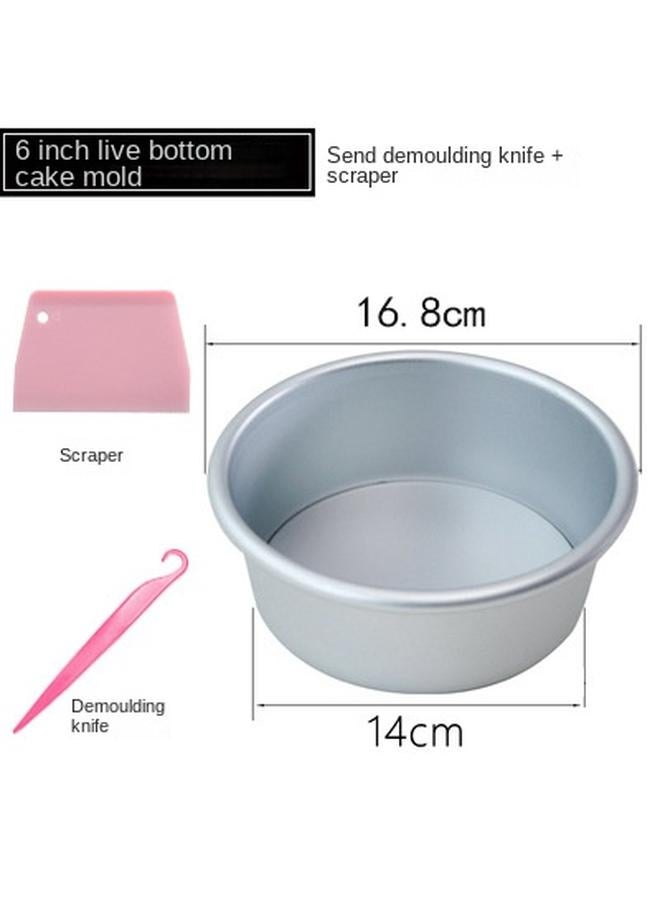 Bluejw Round Live Bottom Cake Mold 6 8 10 Inch Non-stick Carbon Steel Chiffon Mousse Cheese Baking Grinder For Oven - Image 1