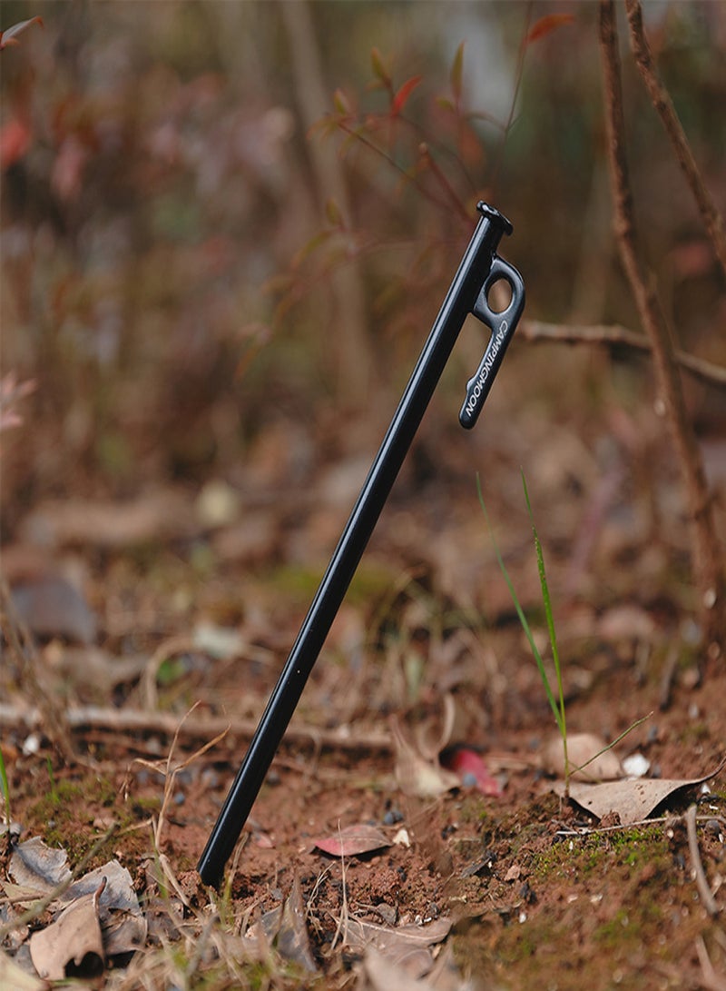 Campingmoon 35cm Anti-Rust Tent Nail Fixed Pole Canopy Nail Camping Nail Camping Nail High Carbon Steel Electrophoresis - Image 4