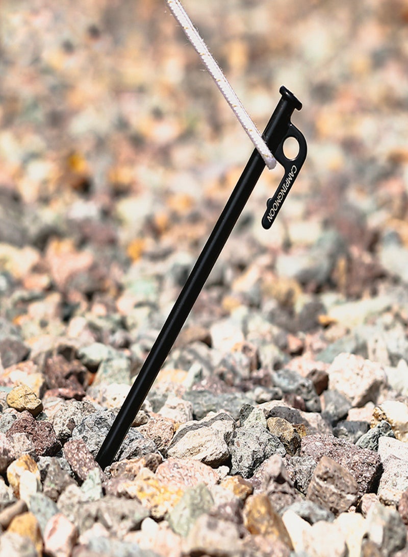 Campingmoon 35cm Anti-Rust Tent Nail Fixed Pole Canopy Nail Camping Nail Camping Nail High Carbon Steel Electrophoresis - Image 3