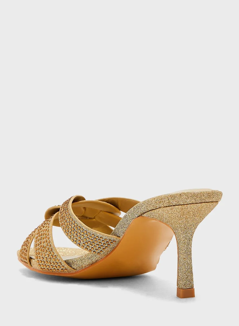 Ella Limited Edition Diamante Detail Mule Sandal