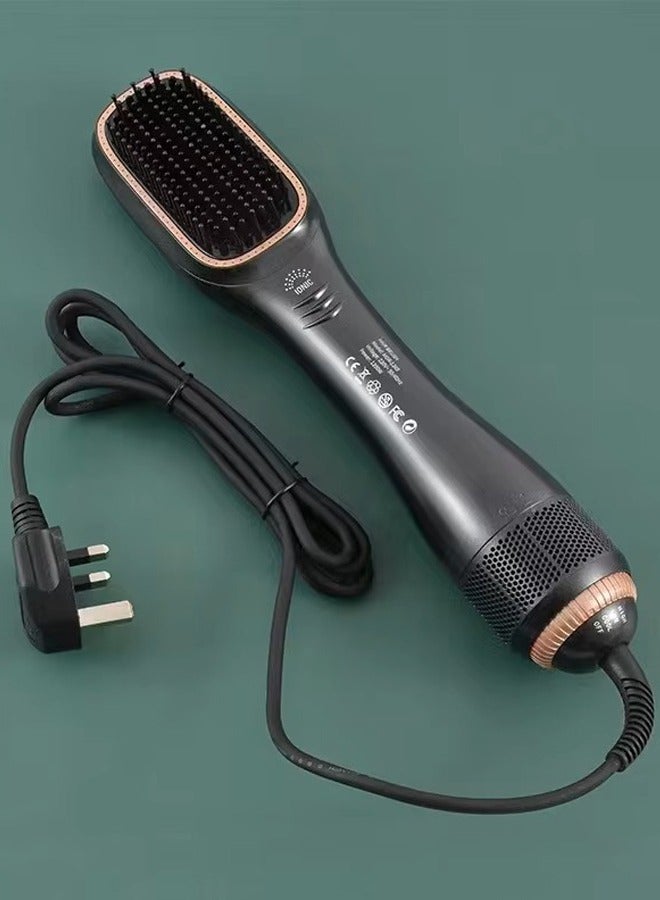 Univer Tang 1200 Watt Hair Dryer Brush & Straightener Brush, Professional Powerful Ceramic Tourmaline Ionic Hot Air Brush, 3 Heat/2 Speed Settings One Step Hair Hot Comb And Styler For All Hair Types - Image 3