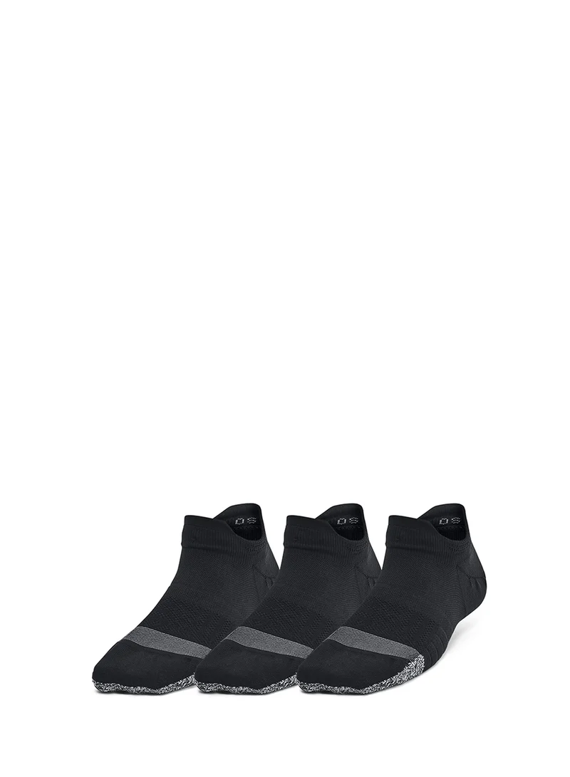 اندر ارمور 3 Pack Breathe No-Show Tab Socks