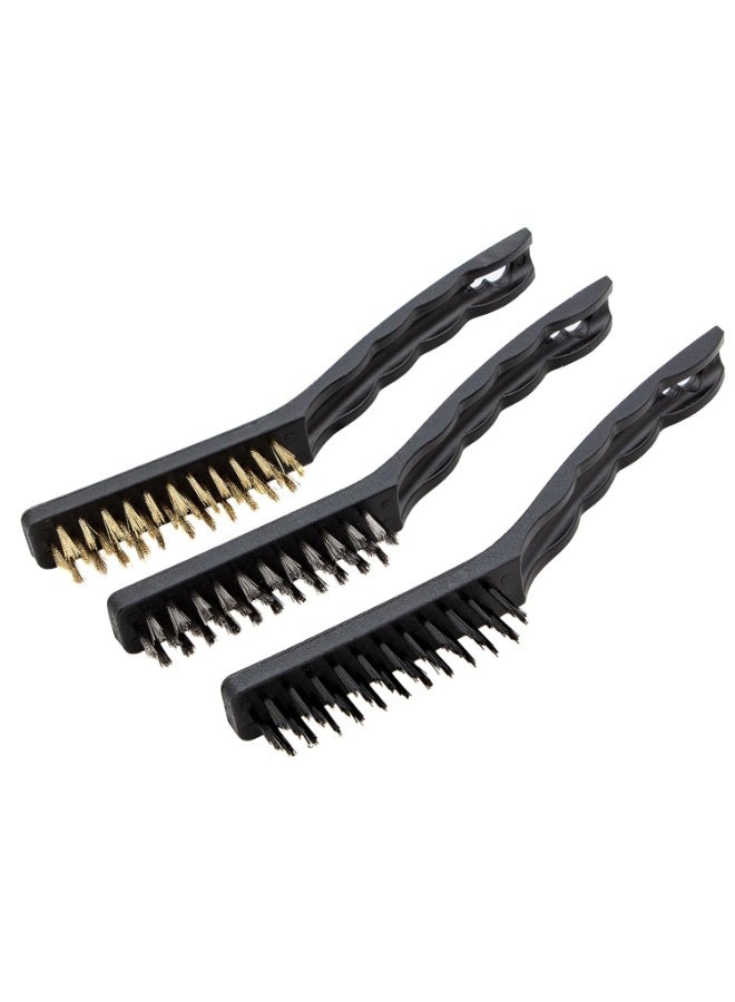 MTX Metal Brushes with Plastic Handle, 3 Pieces, Large (748639) - Image 2