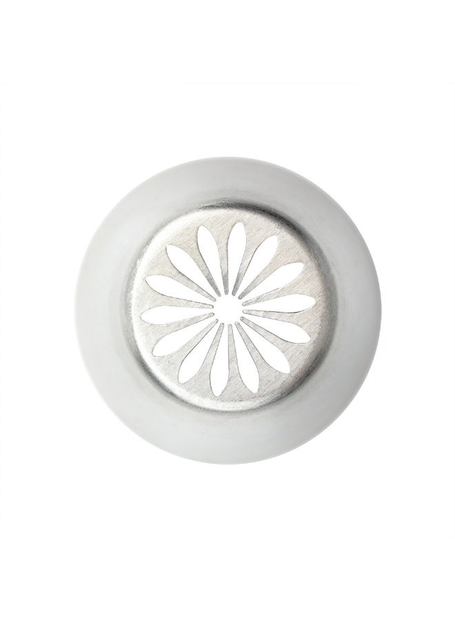 Restaurantware Russian Piping Tip, 1 Flower Cake Decor Piping Tip - #5, Corrosion-Resistant, Stainless Steel Decorating Tip For Frosting, Dishwashable, Decorate Cupcakes, Cakes, or Cookies - Image 1