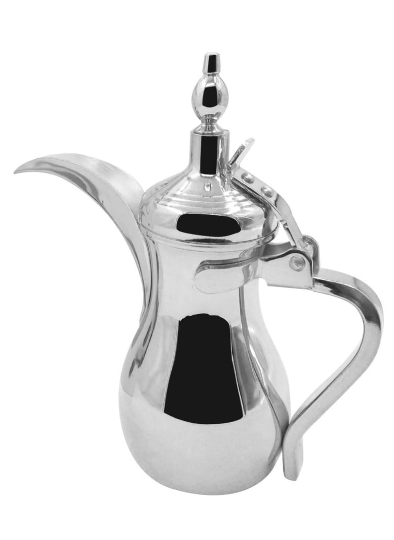 Tk Arabic Coffee Dallah Pot Rustproof Premium Stainless Steel Teapot Mirror Finish Coffee Kettle Easy Pour Spout Tea Kettle with Attached Lid and Ergonomic Handle Dishwasher  - Image 4