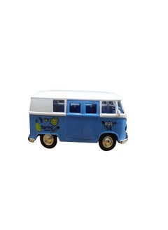 Volkswagen Volkswagen Bus Miniature Model Car Minibus Metal/Plastic, Opening Doors (Blue)  - Image 5