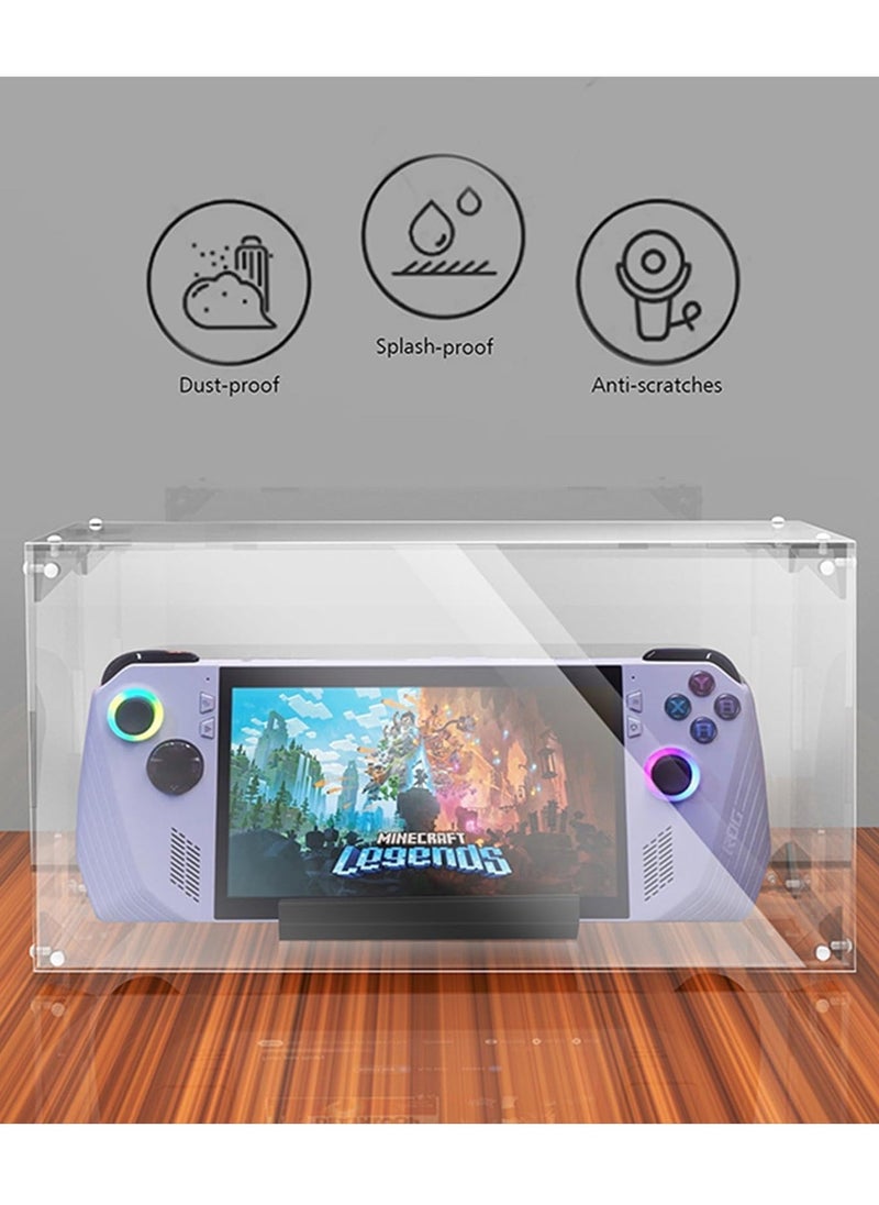 Gamepad Case Acrylic Anti-dust Protective Case for ASUS Rog Ally Handheld Game Console Transparent Box Display Case Shell, Clear - Image 2