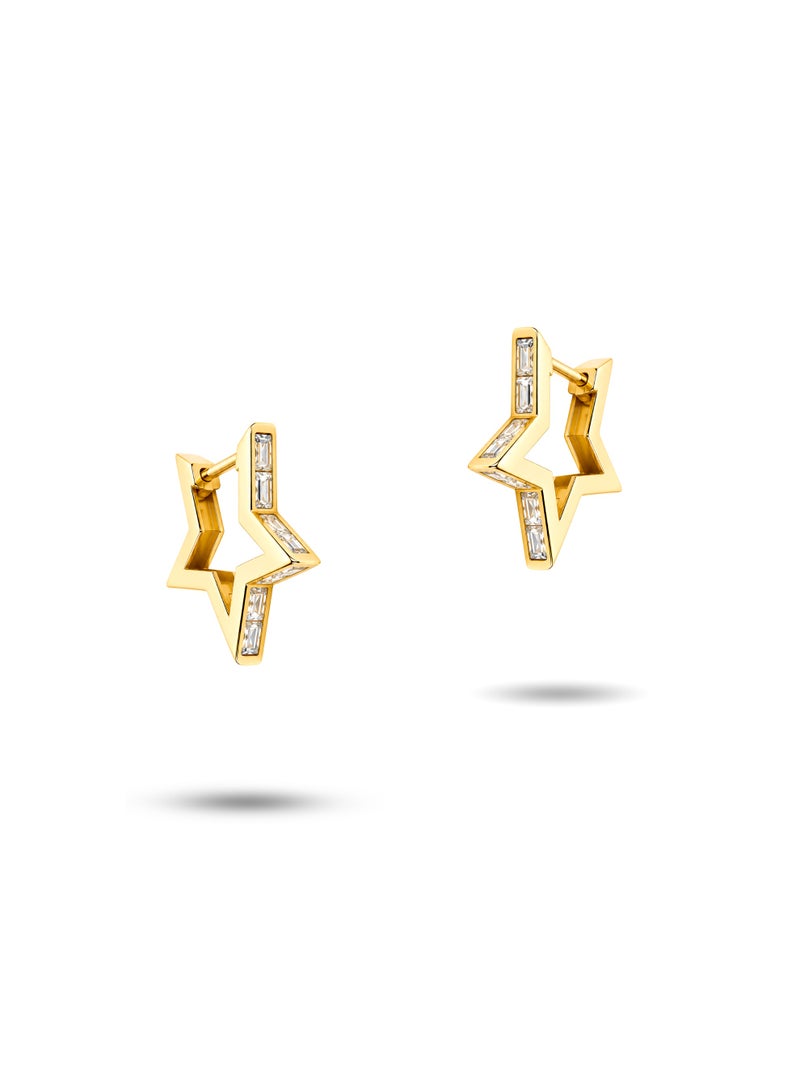 18K Pure Gold Women’s Earrings – Elegant Lightweight - 2.73 Gram