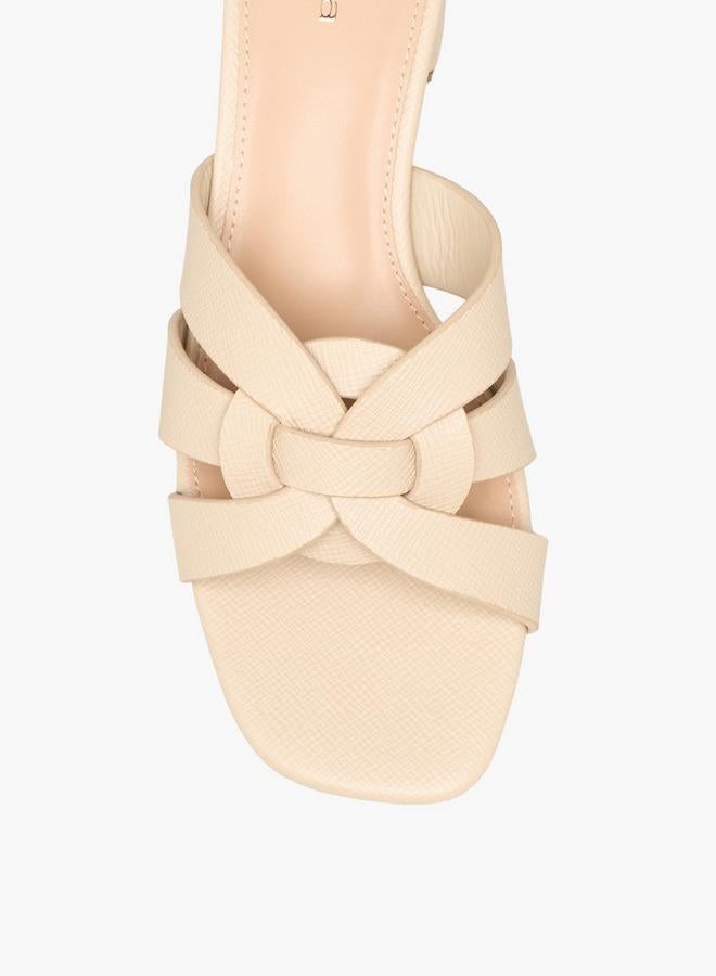 Paprika Women Textured Block Heel Sandals - Image 4