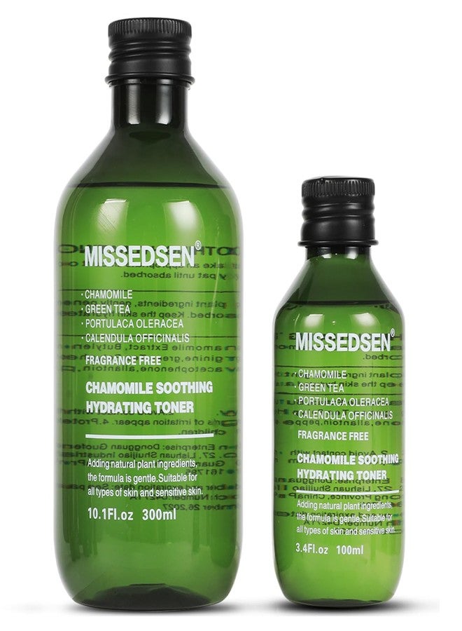 Facial Toner Hydrating Toner for Face Deep Moisturizing Skin Toner Refreshing for Sensitive, Dry, All Skin Types, Fragrance-Free Non Comedogenic 10.1Fl Oz & Travel Size 3.4Fl Oz