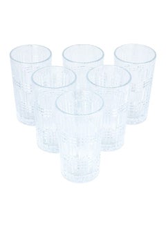Alsaif Gallery Max set of 12 oz glass water cups, 6 pieces  - Image 1