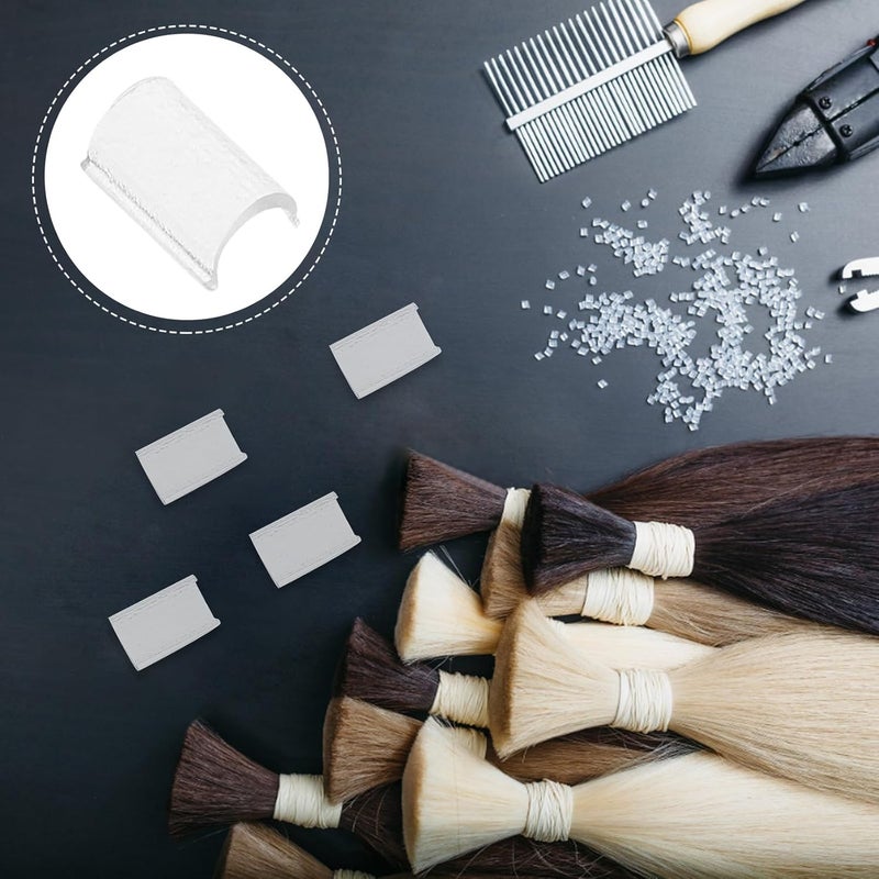 DOITOOL 100pcs Hot -Based Hair Glue Pellets for Hair Extensions Adhesive Beads Suitable for Professional Hot Melt Bonding in Salon Use - Image 5