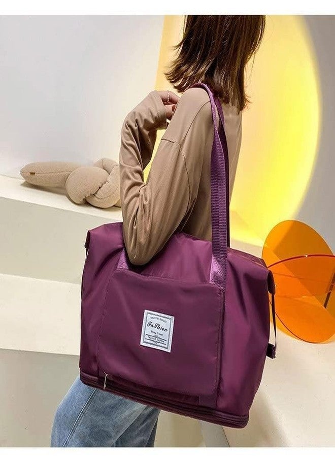 Kriva Export Nylon 285 Cms Travel Duffle Bag Expandable Folding Travel Bag for Women, Lightweight Waterproof Carry Luggage Bag for Travel-Multi - Image 2