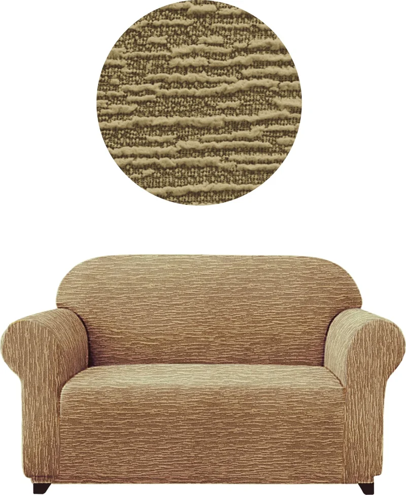Elgeyar Jacquard Sofa, Sofa, Sofa Bed Cover Rod Pattern Flexible WITHOUT SKIRT For 2-PERSON Sofa