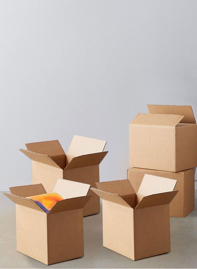 HAWAWA 5 Pack Shipping Boxes, Corrugated Cardboard Box for Moving, Mailing, Packing and Storage 30x20x20cm Brown ﻿ - Image 4