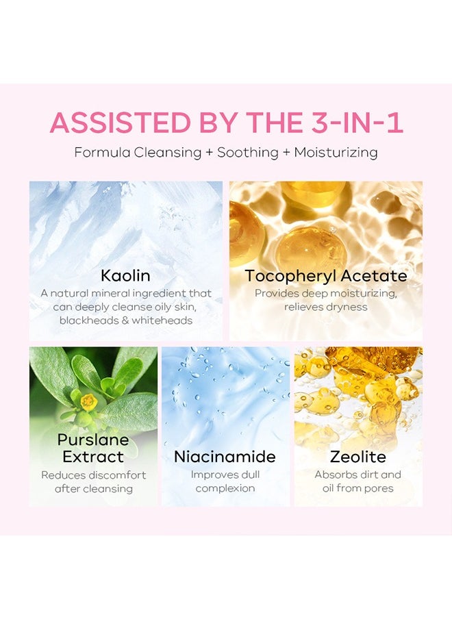 OCHEAL - Japau Sakura Solid Mask Stick, Blackhead Remover Face Mask, Clay Mask Purifying Oil, Control Clean Solid Mask, Moisturizing Acne Deep Pore Cleansing, Improve Skin Tone 40g - Image 1